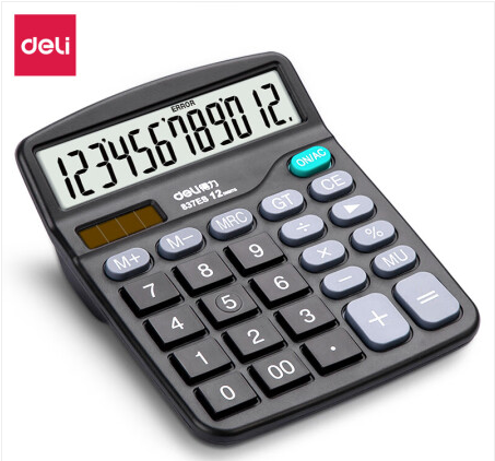 得力(deli)837ES桌面计算器(黑)(台)