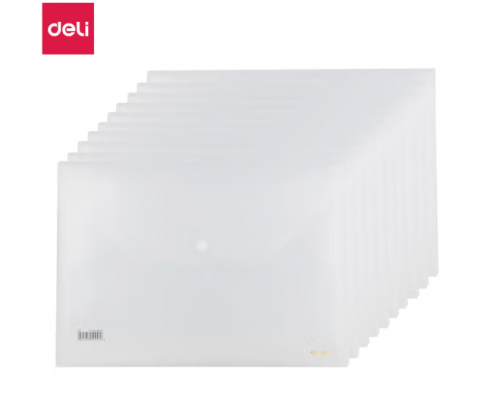 得力5501文件袋(透明)(只) 10只/包