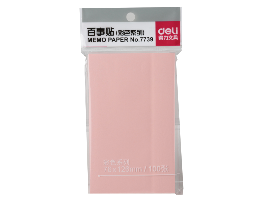 得力7739记事贴(混)76*126mm(包)
