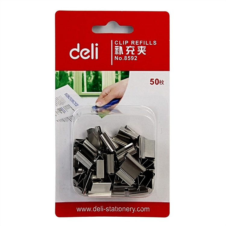 得力(deli)8592 补充夹 50枚/卡 (卡)