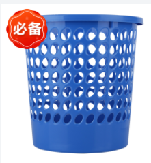 得力9556圆形纸篓(蓝)(只)