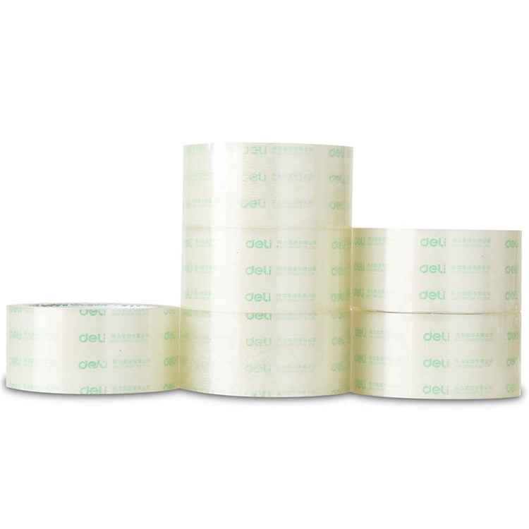 得力 30213 普透封箱胶带 48mmｘ100y 6卷/筒 (单位：筒)