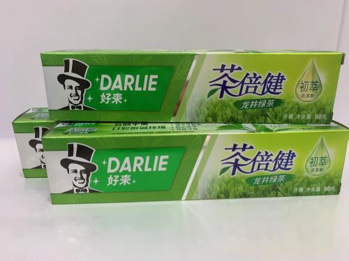 黑人茶倍健牙膏